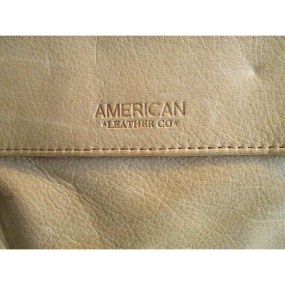 *American Leather Beige Tan Leather Backpack Satchel main image 9